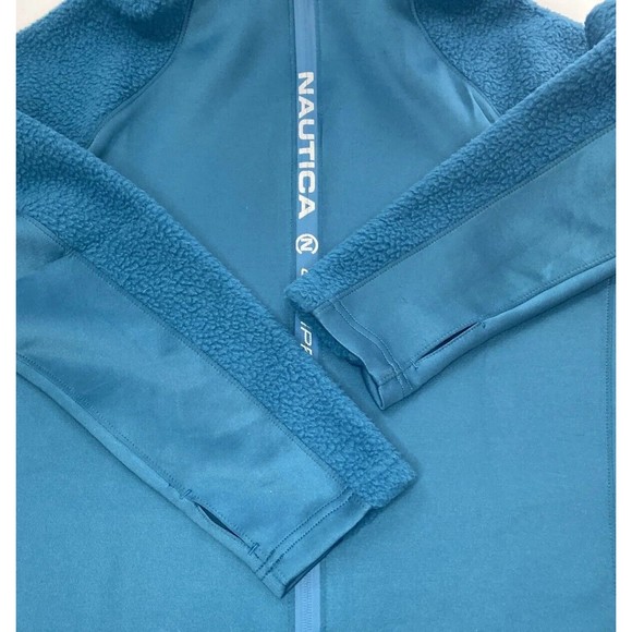 Nautica Competition Woman’s Fleece Full Zip Hoodie Jacket Ink Blue Sz Large NWT - Picture 10 of 12